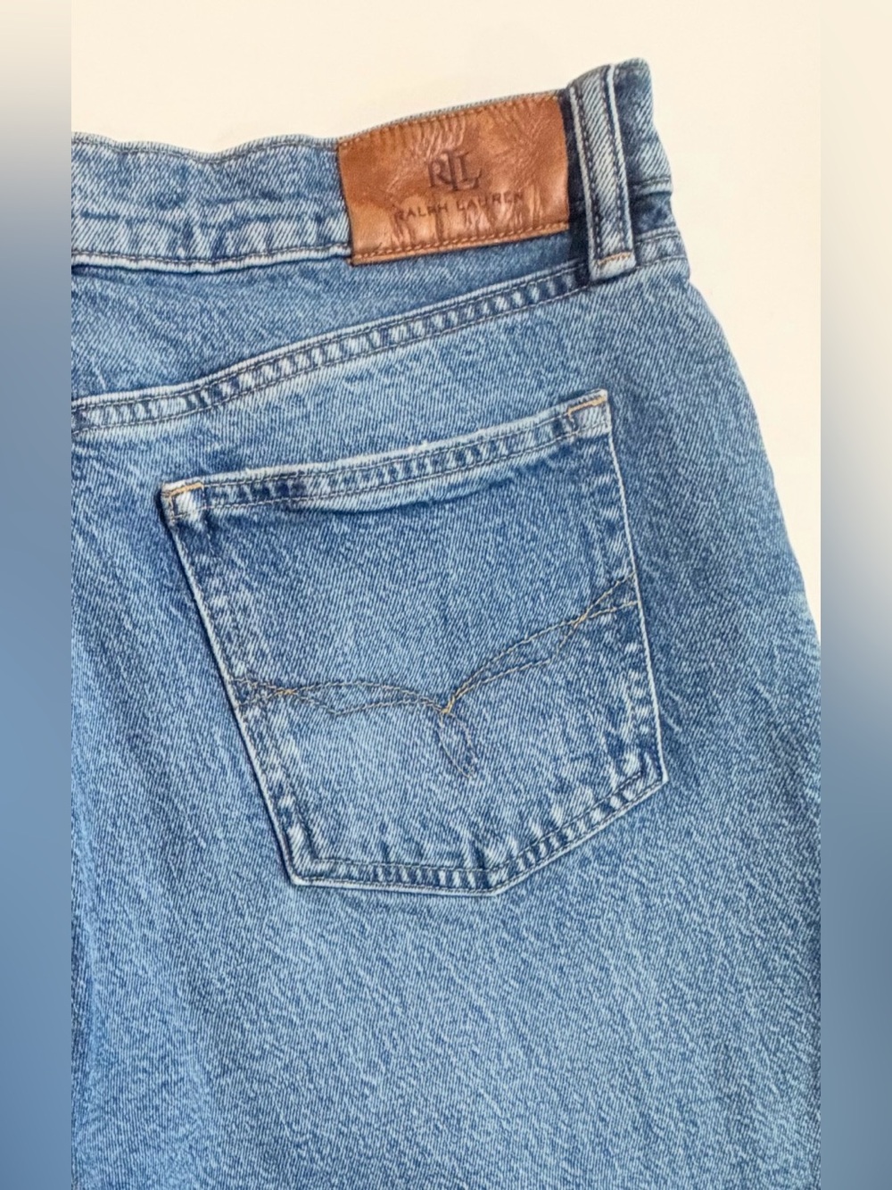 Lauren Ralph Lauren Classic Straight Leg Jeans Size 10 Medium Wash Denim